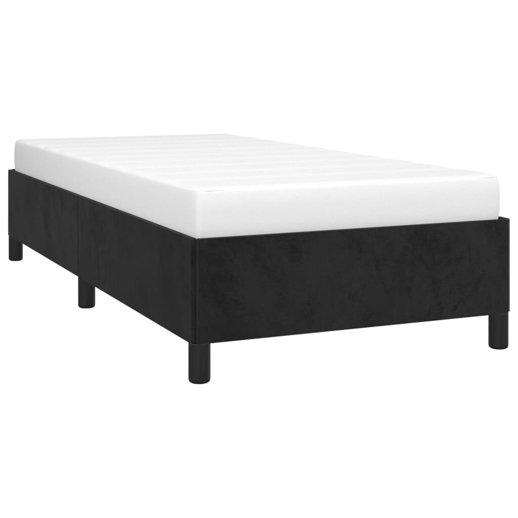 vidaXL Σκελετός Κρεβατιού Χωρίς Στρώμα Μαύρο 100x200 εκ. Βελούδινο