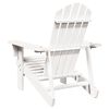 vidaXL Καρέκλα Adirondack Λευκή 69x85x90,5 εκ. από Ξύλο Ελάτης