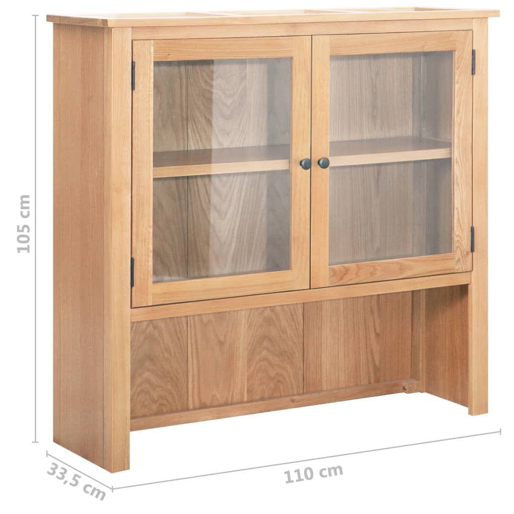 vidaXL Βιβλιοθήκη Γραφείου Επικαθήμενη 110x33,5x105 εκ. Ξύλο Δρυός