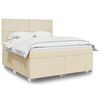 vidaXL &Kappa;&rho;&epsilon;&beta;ά&tau;&iota; Boxspring &mu;&epsilon; &Sigma;&tau;&rho;ώ&mu;&alpha; &Kappa;&rho;&epsilon;&mu; 180x200 &epsilon;&kappa;. &Upsilon;&phi;&alpha;&sigma;&mu;ά&tau;&iota;&nu;&omicron;