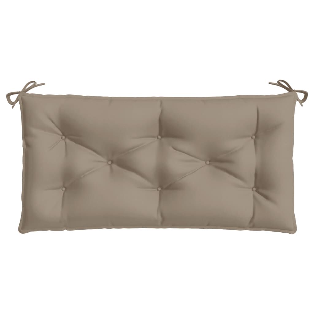 vidaXL Μαξιλάρι Πάγκου Κήπου Taupe 110x50x7 εκ. Ύφασμα Oxford