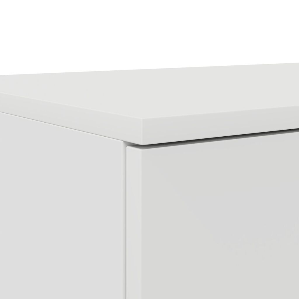 vidaXL Λευκά Συρτάρια Κρεβατιού 135x36,5x16,5 εκ από Ξύλο