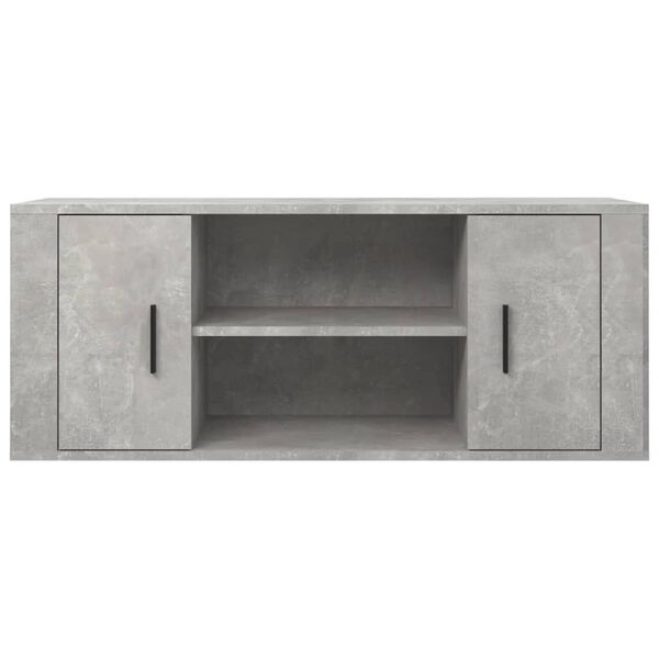 vidaXL Έπιπλο Τηλεόρασης Γκρι Σκυρ. 100x35x40 εκ. Επεξ. Ξύλο