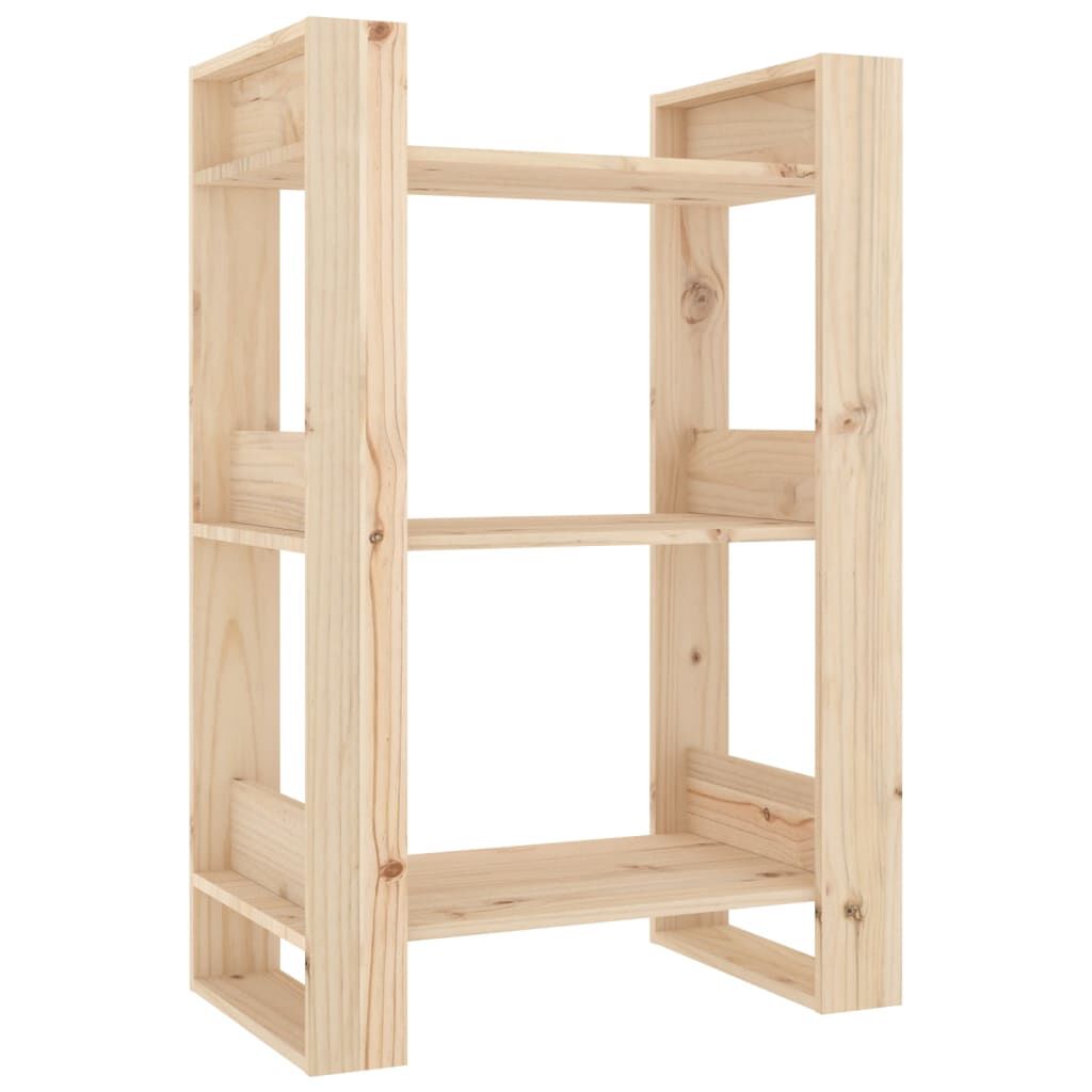 vidaXL Βιβλιοθήκη / Διαχωριστικό Χώρου 60x35x91 εκ. Μασίφ Ξύλο Πεύκου