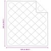 vidaXL Διπλωμένη Κουβέρτα Όλων των Εποχών 3 pcs Λευκό Μικροΐνες