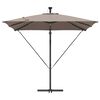 vidaXL Ομπρέλα Cantilever Banana Taupe 249 x 249 x 250 εκ.