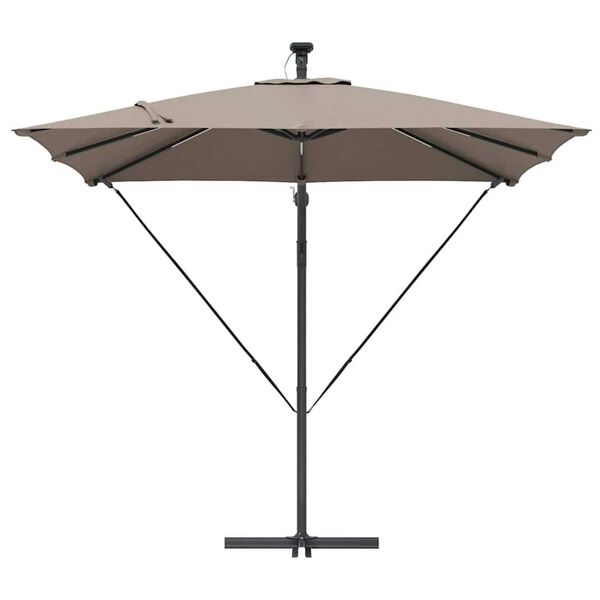 vidaXL Ομπρέλα Cantilever Banana Taupe 249 x 249 x 250 εκ.