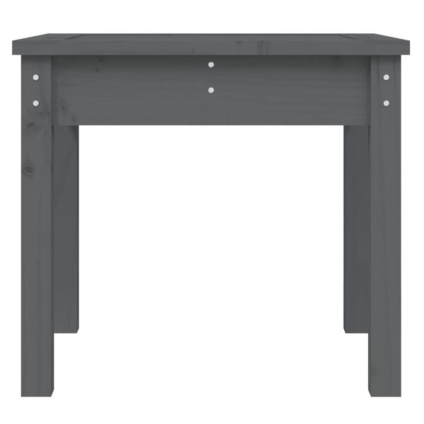 vidaXL Παγκάκι Κήπου Γκρι 50x44x45 εκ. από Μασίφ Ξύλο Πεύκου