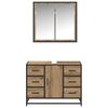 vidaXL Σετ Επίπλων Μπάνιου με πόρτα 2 pcs artisan δρυς 80 x 33 x 60 εκ