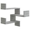 vidaXL Γωνιακές Ραφιέρες Τοίχου 2 τεμ Γκρι Sonoma 40x40x50εκ Επ. Ξύλο