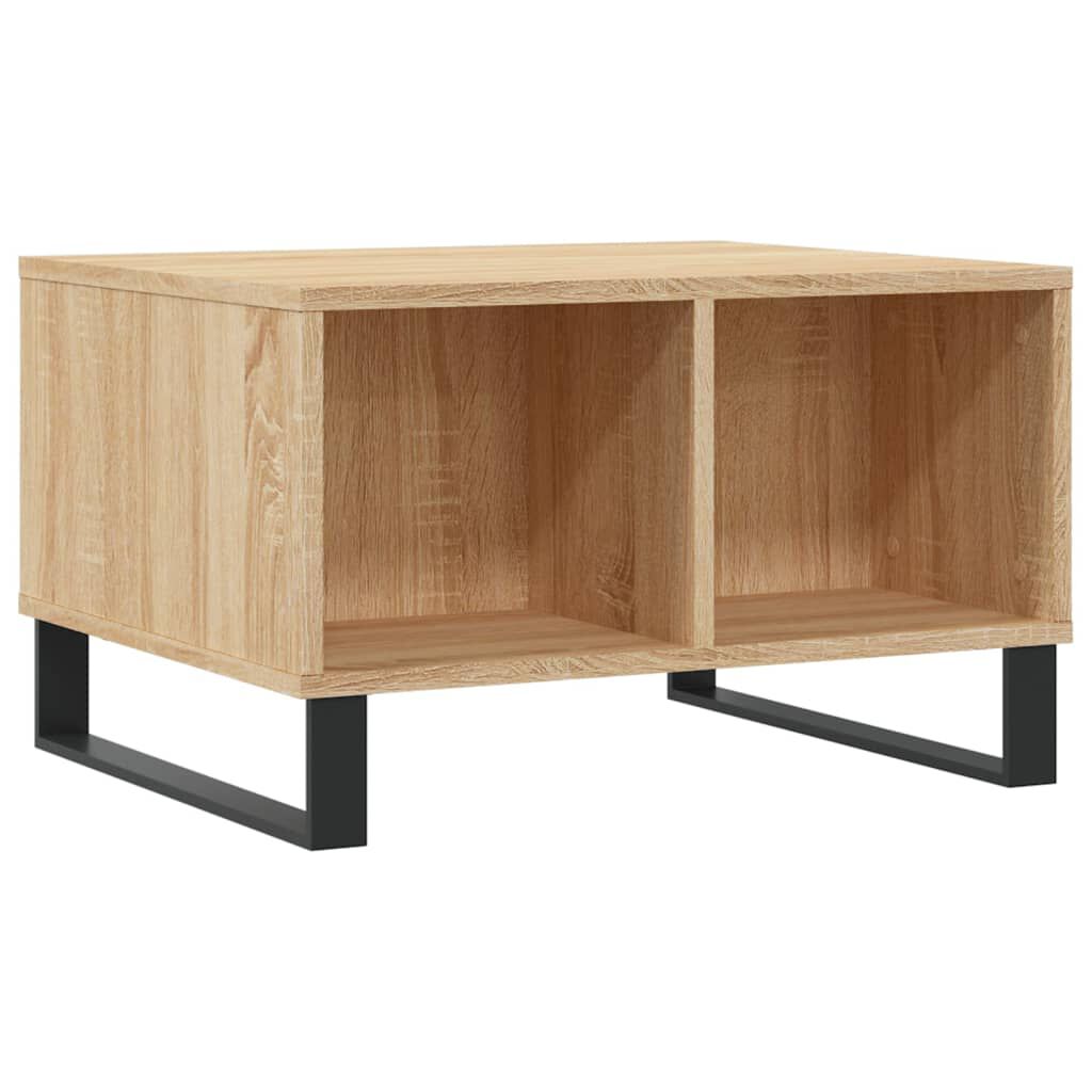 vidaXL Τραπεζάκι Σαλονιού Sonoma Δρυς 60x50x36,5εκ. Επεξεργασμένο Ξύλο