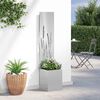 vidaXL Οθόνη Ιδιωτικότητας Κήπου Ασημί 32 x 140 εκ. Ανοξείδωτο ατσάλι