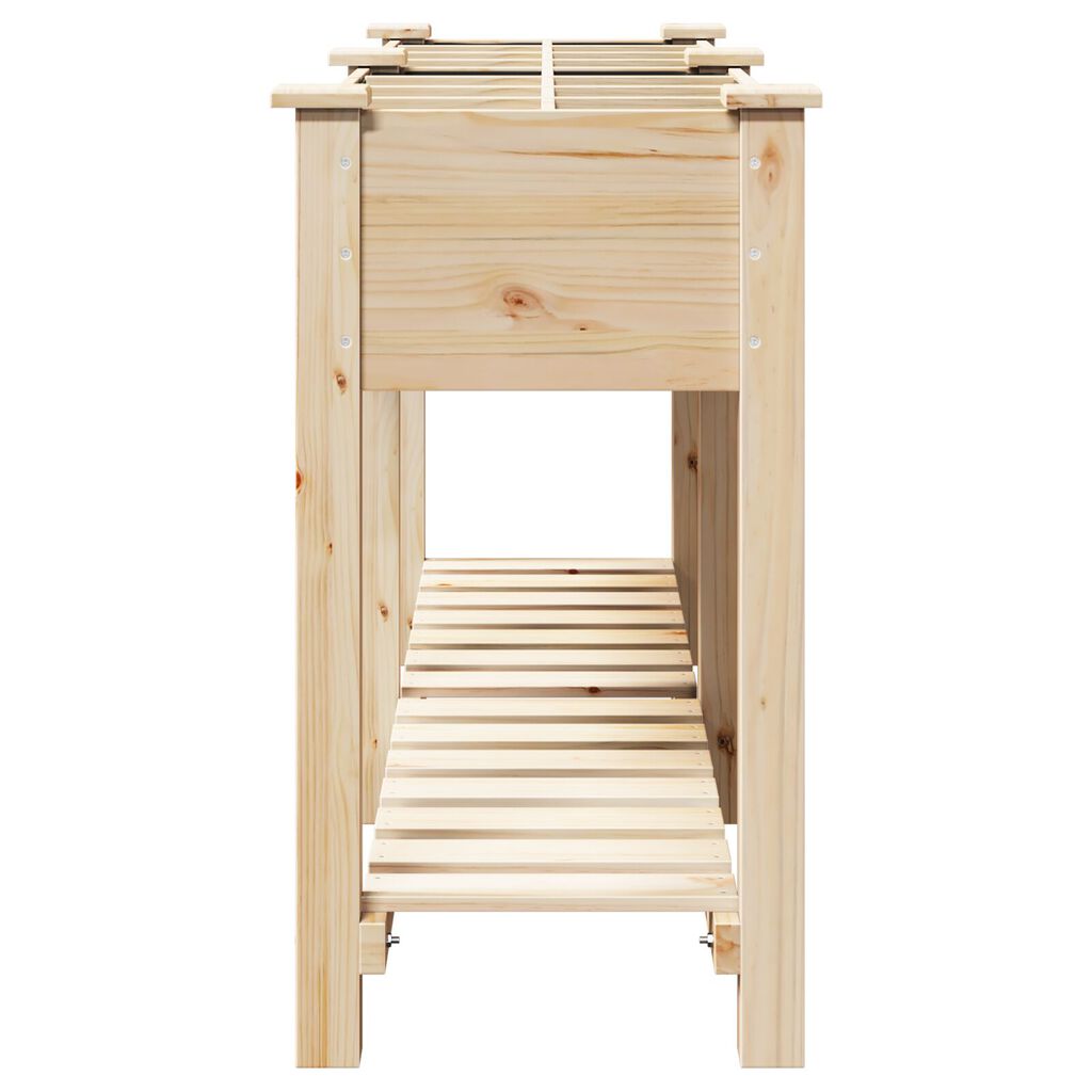 vidaXL Γλάστρα Κήπου με Πλέγματα 161x43x76 εκ Μασίφ Ξύλο Πεύκου