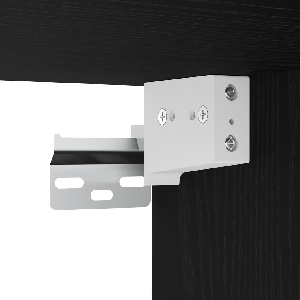 vidaXL Ντουλάπι Τοίχου Μπάνιου Μαύρη Δρυς 30x30x80 εκ, Κατασκευασμένο από Ξύλο