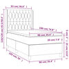 vidaXL &Kappa;&rho;&epsilon;&beta;ά&tau;&iota; Boxspring &mu;&epsilon; &Sigma;&tau;&rho;ώ&mu;&alpha; &Mu;&pi;&lambda;&epsilon; 90x190 &epsilon;&kappa;.&Upsilon;&phi;&alpha;&sigma;&mu;ά&tau;&iota;&nu;&omicron;
