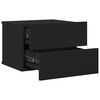 vidaXL Κομοδίνο Μαύρο 40 x 30 x 30 εκ. από Επεξ. Ξύλο