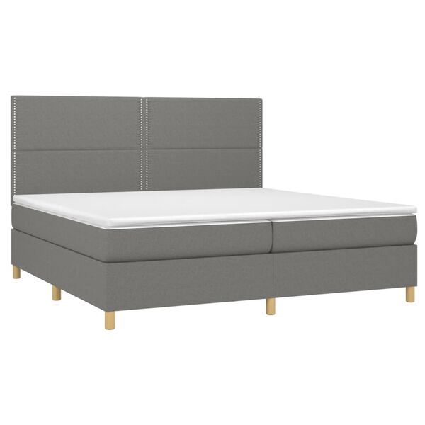 vidaXL &Kappa;&rho;&epsilon;&beta;ά&tau;&iota; Boxspring &mu;&epsilon; &Sigma;&tau;&rho;ώ&mu;&alpha; &Sigma;&kappa;&omicron;ύ&rho;&omicron; &Gamma;&kappa;&rho;&iota; 200x200 &epsilon;&kappa;. &Upsilon;&phi;&alpha;&sigma;&mu;ά&tau;&iota;&nu;&omicron;