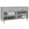 vidaXL Παπουτσοθήκη Γκρι Sonoma 102x35x55 εκ. από Επεξεργασμένο Ξύλο