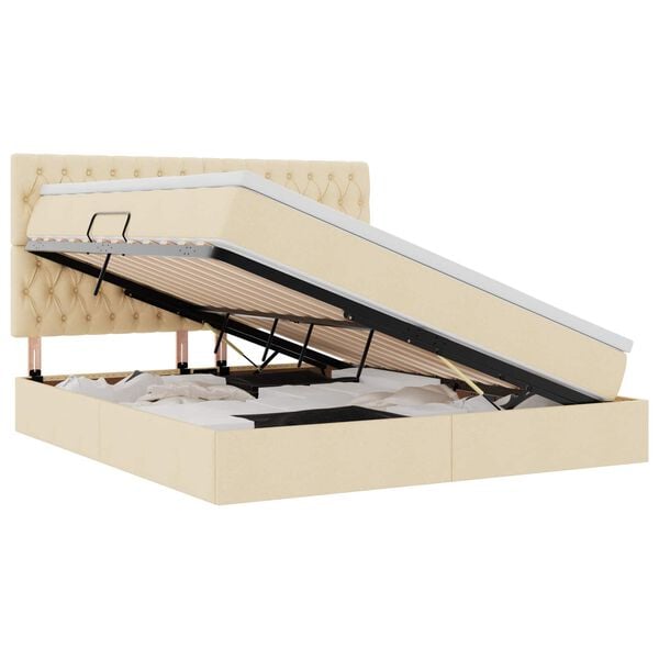 vidaXL &Kappa;&rho;&epsilon;&beta;ά&tau;&iota; &mu;&epsilon; &alpha;&pi;&omicron;&theta;&eta;&kappa;&epsilon;&upsilon;&tau;&iota;&kappa;ό &chi;ώ&rho;&omicron; &kappa;&alpha;&iota; &sigma;&tau;&rho;ώ&mu;&alpha; &Kappa;&rho;έ&mu; 180 x 200 cm