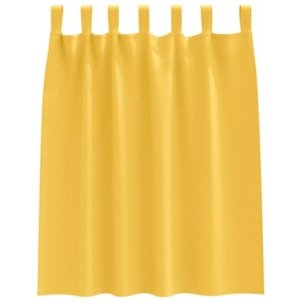 vidaXL Κουρτίνες 2 pcs κίτρινο μουσταρδί 140x140cm Πολυεστέρας
