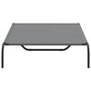 vidaXL Ανυψωμένο κρεβάτι σκύλου Γκρι 130x80x20 cm Ύφασμα Οξφόρδης