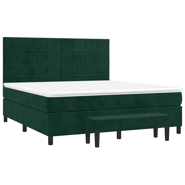 vidaXL &Kappa;&rho;&epsilon;&beta;ά&tau;&iota; Boxspring &mu;&epsilon; &Sigma;&tau;&rho;ώ&mu;&alpha; &Sigma;&kappa;&omicron;ύ&rho;&omicron; &Pi;&rho;ά&sigma;&iota;&nu;&omicron; 180x200&epsilon;&kappa;. &Beta;&epsilon;&lambda;&omicron;ύ&delta;&iota;&nu;&omicron;