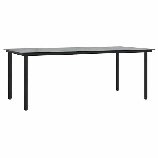vidaXL Σέτ φαγητού για κήπο με μαξιλάρι 9 pcs Μπεζ συνθετικό ρατάν