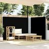 vidaXL Σκίαστρο Πλαϊνό Συρόμενο Μαύρο 140 x 1000 εκ.