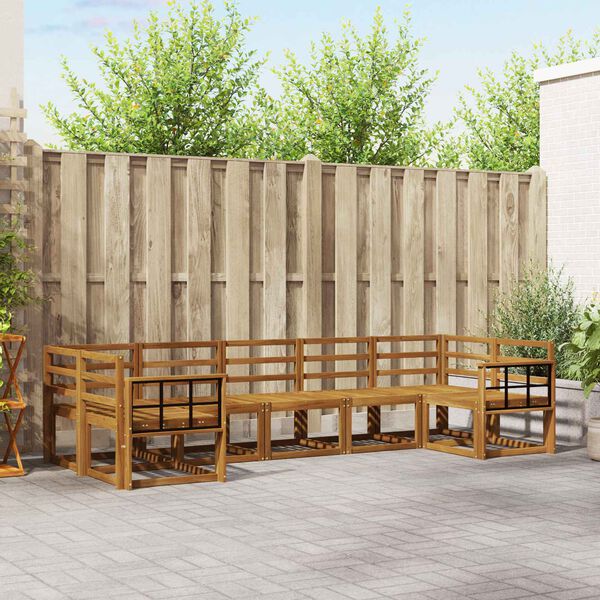 vidaXL &Sigma;&epsilon;&iota;&rho;ά &Kappa;&alpha;&nu;&alpha;&pi;έ &Epsilon;&xi;&omega;&tau;&epsilon;&rho;&iota;&kappa;&omicron;ύ 7 pcs &Phi;&upsilon;&sigma;&iota;&kappa;ό &Sigma;&tau;&epsilon;&rho;&epsilon;ό &Xi;ύ&lambda;&omicron; &Alpha;&kappa;&alpha;&kappa;ί&alpha;&sigmaf;