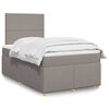 vidaXL &Kappa;&rho;&epsilon;&beta;ά&tau;&iota; Boxspring &mu;&epsilon; &Sigma;&tau;&rho;ώ&mu;&alpha; Taupe 120x200 &epsilon;&kappa;. &Upsilon;&phi;&alpha;&sigma;&mu;ά&tau;&iota;&nu;&omicron;
