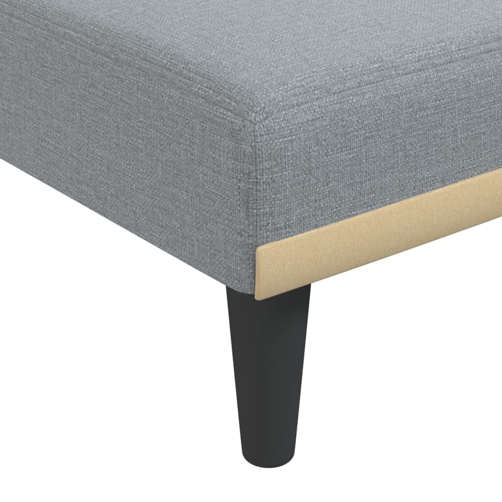 vidaXL Καναπές Κρεβάτι Γωνιακός Αν. Γκρι 275x140x70 εκ. Υφασμάτινος