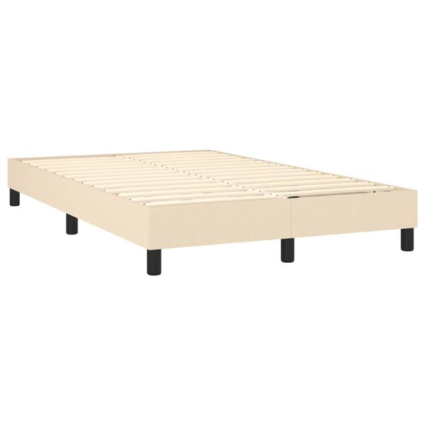 vidaXL &Kappa;&rho;&epsilon;&beta;ά&tau;&iota; Boxspring &mu;&epsilon; &Sigma;&tau;&rho;ώ&mu;&alpha; &Kappa;&rho;&epsilon;&mu; 120x200 &epsilon;&kappa;. &Upsilon;&phi;&alpha;&sigma;&mu;ά&tau;&iota;&nu;&omicron;