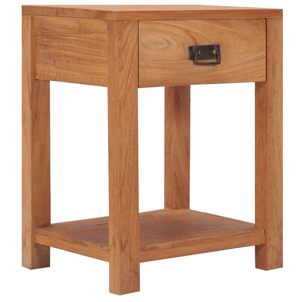 vidaXL Κομοδίνο 35 x 35 x 50 εκ. από Μασίφ Ξύλο Teak