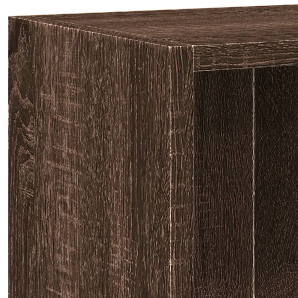 vidaXL Βιβλιοθήκη Καφέ Δρυς 60 x 24 x 76 εκ. από Επεξεργασμένο Ξύλο