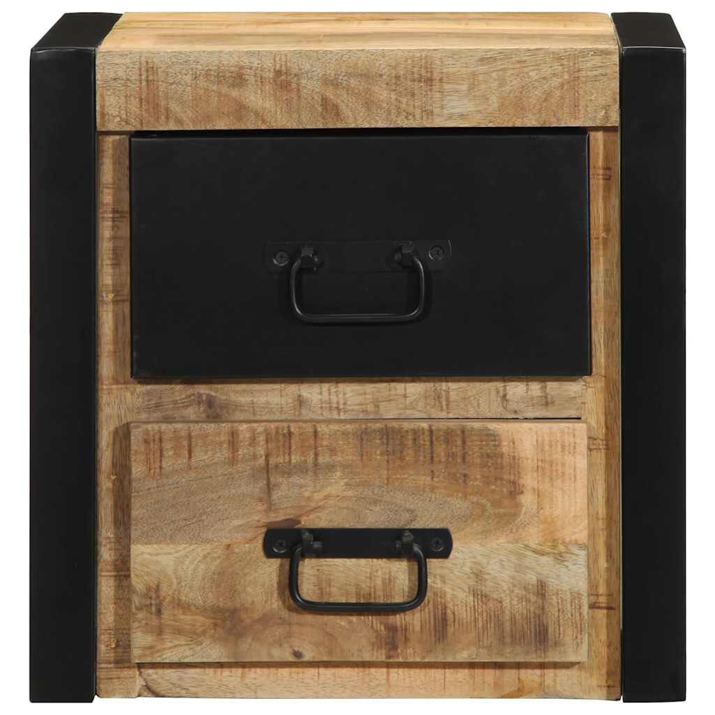 vidaXL Κομοδίνα 2 τεμάχια 40x35x40 cm Στερεό ακατέργαστο ξύλο Mango