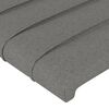 vidaXL Κεφαλάρι με Πτερύγια Σκούρο Γκρι 83x23x118/128 εκ. Υφασμάτινο