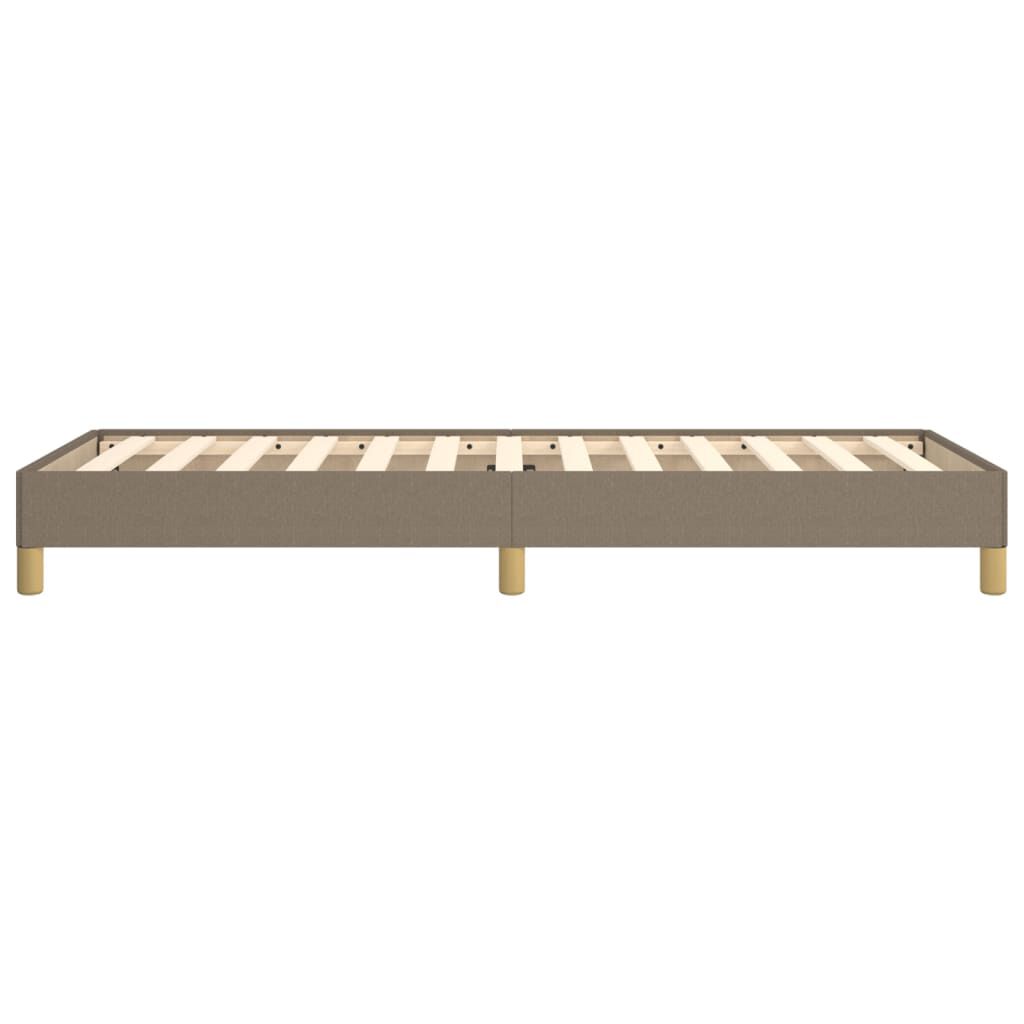 vidaXL Σκελετός Κρεβατιού Χωρίς Στρώμα Taupe 80x200 εκ. Υφασμάτινο
