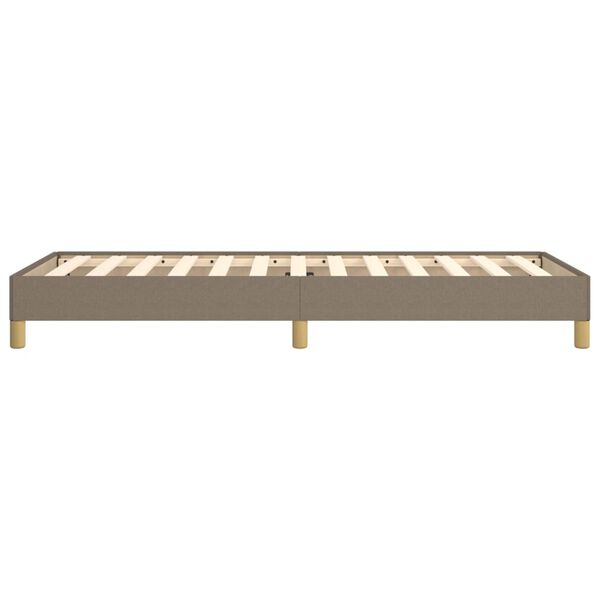 vidaXL Σκελετός Κρεβατιού Χωρίς Στρώμα Taupe 80x200 εκ. Υφασμάτινο