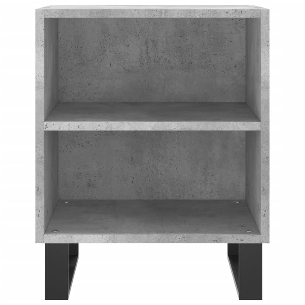 vidaXL Κομοδίνα 2 τεμ. Γκρι Σκυρ. 40x30x50 εκ. από Επεξεργασμένο Ξύλο
