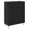 vidaXL Highboard &Mu;&alpha;ύ&rho;&eta; &Omicron;&xi;&upsilon;ά 69,5 x 34 x 180 &epsilon;&kappa;. &Epsilon;&pi;&epsilon;&xi;&epsilon;&rho;&gamma;&alpha;&sigma;&mu;έ&nu;&omicron; &xi;ύ&lambda;&omicron;