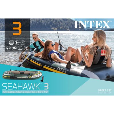 Intex Σετ Βάρκα Φουσκωτή Seahawk 3 295 x 137 x 43 εκ. 68380NP