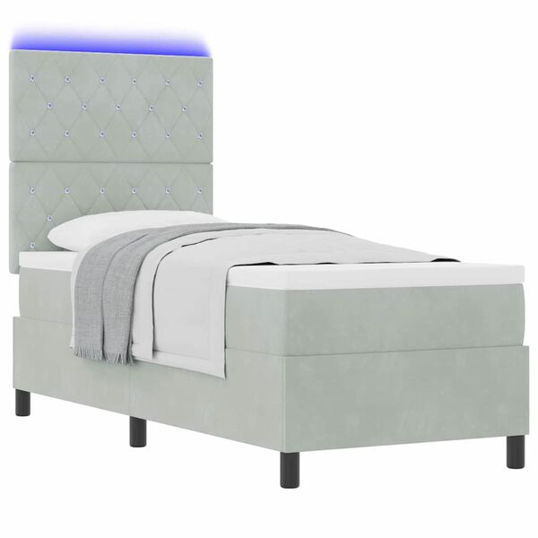 vidaXL LED &Kappa;&rho;&epsilon;&beta;ά&tau;&iota; &mu;&epsilon; &beta;ά&theta;&rho;&omicron; &mu;&epsilon; &sigma;&tau;&rho;ώ&mu;&alpha; &Alpha;&nu;&omicron;&iota;&chi;&tau;ό &gamma;&kappa;&rho;&iota; 80 x 200 cm ύ&phi;&alpha;&sigma;&mu;&alpha;