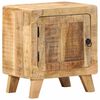 vidaXL Κομοδίνο 40x32x46 cm από μασίφ ξύλο Rough Mango