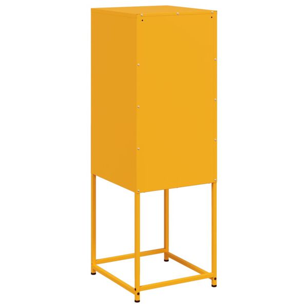 vidaXL Ντουλάπι Μουσταρδί 36x39x107 εκ. από Ατσάλι