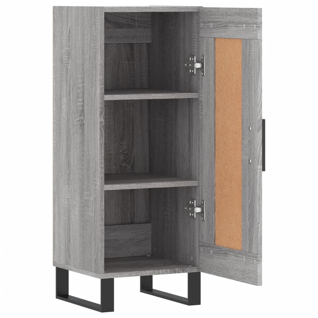 vidaXL Ντουλάπι Γκρι Sonoma 34,5x34x90 εκ. από Επεξεργασμένο Ξύλο