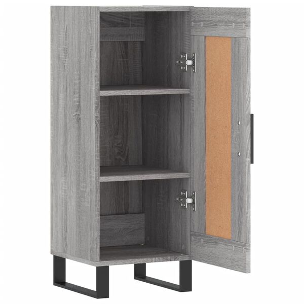 vidaXL Ντουλάπι Γκρι Sonoma 34,5x34x90 εκ. από Επεξεργασμένο Ξύλο