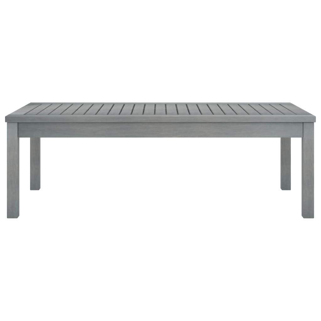 vidaXL Τραπεζάκι Σαλονιού Γκρι 100x50x33 εκ. από Μασίφ Ξύλο Ακακίας