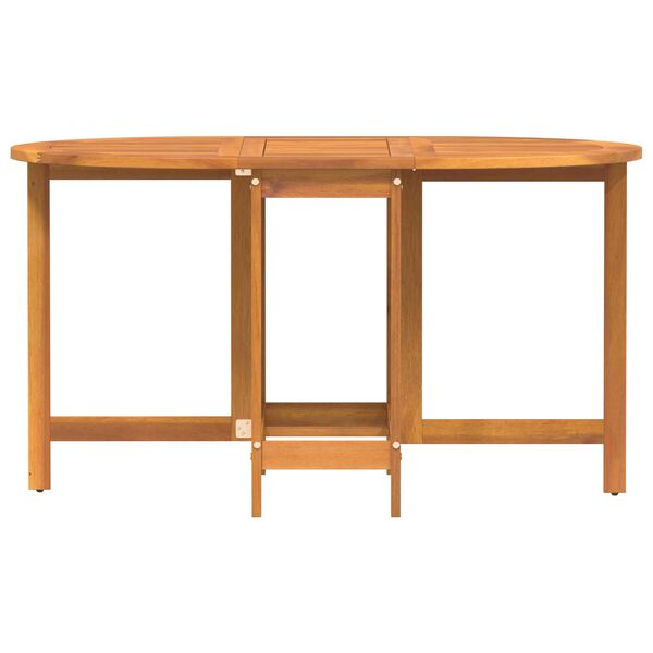 vidaXL Στρώμα Πτυσσόμενο Κήπου 110x60x72 εκ. από Μασίφ Ξύλο Ακακίας Ωοειδές