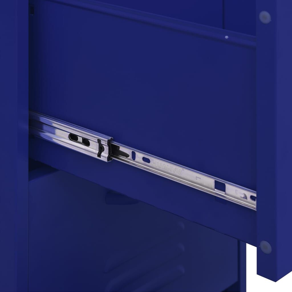 vidaXL Ντουλάπι Αποθήκευσης Ναυτικό Μπλε 42,5x35x101,5 εκ. από Ατσάλι