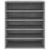 vidaXL Παπουτσοθήκη Γκρι Sonoma 60x35x70 εκ. από Επεξεργασμένο Ξύλο